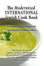 Load image into Gallery viewer, Moderized International Jewish Cook Book Florence Kreisler Greenbaum international recipes