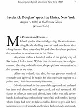Load image into Gallery viewer, Frederick Douglass&#39; Speech at Elmira, New York - August 3, 1880